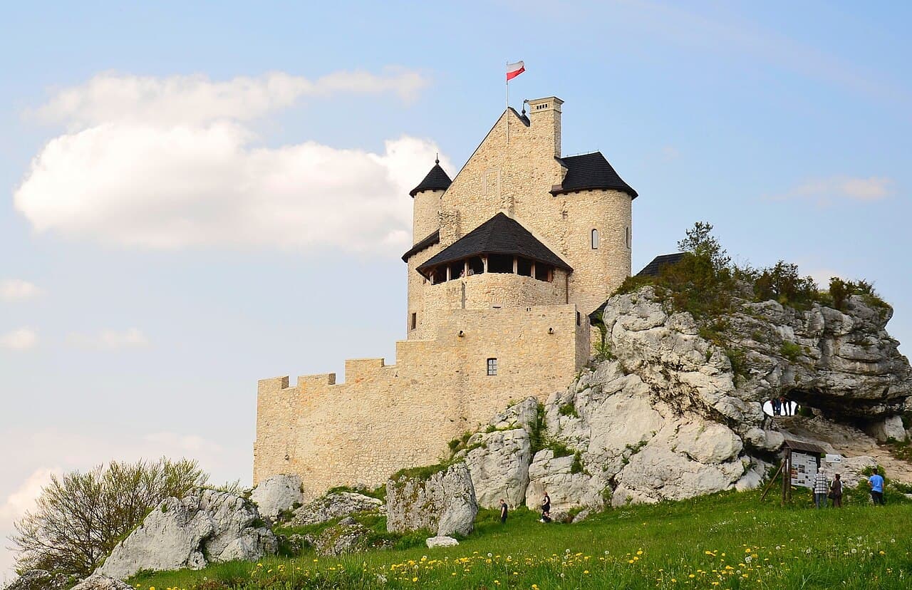 Zamek Bobolice od strony wschodniej